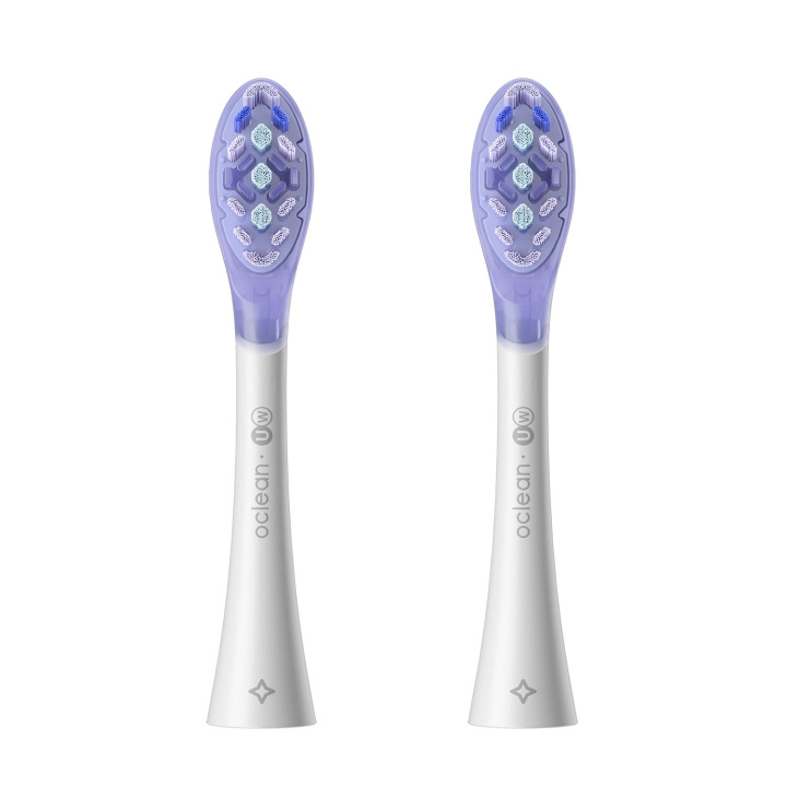 Oclean Harjanpää Ultra White 2 Kpl Valkoinen ryhmässä KAUNEUS JA TERVEYS / Suunhoito / Sähköhammasharjat Tarvikkeet @ TP E-commerce Nordic AB (D23042)
