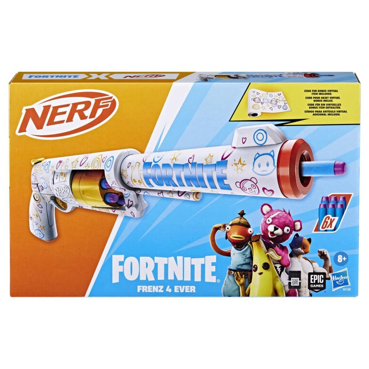 Nerf Fortnite Frenz 4 Ever Blaster ryhmässä LELUT, TUOTTEET LAPSILLE JA VAUVOILLE / Leikkikalut, Askartelu &Pelit / Toimintapeli @ TP E-commerce Nordic AB (D23055)