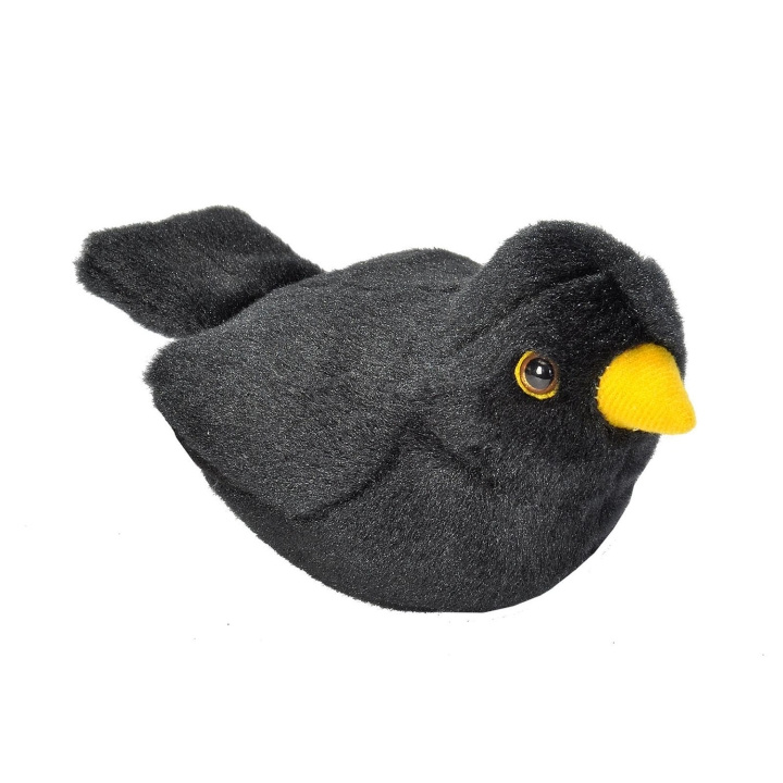 Wild Republic Pehmolelu Bird With Sound 18 cm Mustarastas ryhmässä LELUT, TUOTTEET LAPSILLE JA VAUVOILLE / Lelut vauvoille (0-3v) / Pehmolelut @ TP E-commerce Nordic AB (D23098)