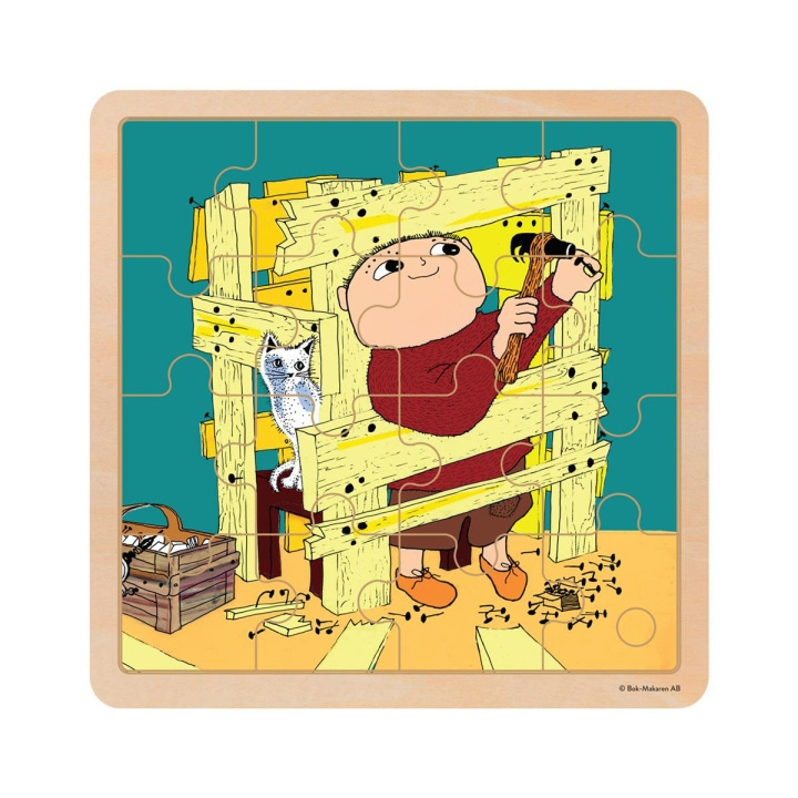 ALFONS ÅBERG Palapeli 16 Pcs Wooden Puzzle Rakennus Hauska ryhmässä LELUT, TUOTTEET LAPSILLE JA VAUVOILLE / Leikkikalut, Askartelu &Pelit / Lasten palapeli @ TP E-commerce Nordic AB (D23215)