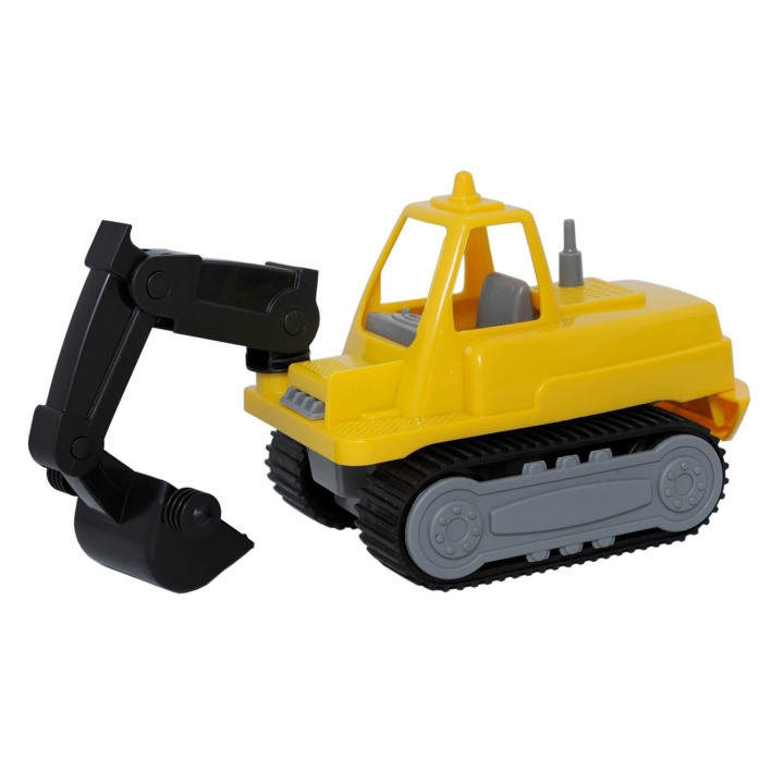 Plasto Kaivinkone Grävmaskin Excavator Telaketjuilla Keltainen 30cm ryhmässä LELUT, TUOTTEET LAPSILLE JA VAUVOILLE / Leikkikalut, Askartelu &Pelit / Leikkiautot @ TP E-commerce Nordic AB (D23220)