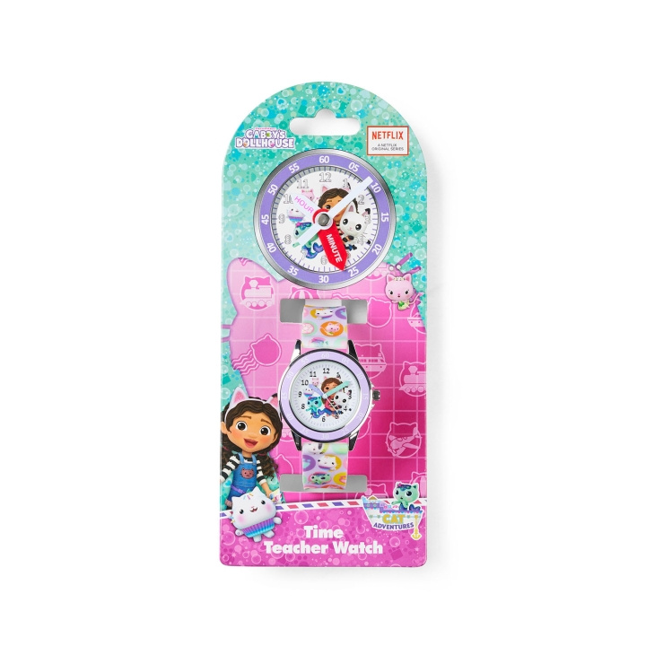 ACCUTIME Kello Time Teacher Gabby\'s Dollhouse ryhmässä URHEILU, VAPAA-AIKA JA HARRASTUS / Tarvikkeet / Kellot @ TP E-commerce Nordic AB (D23231)
