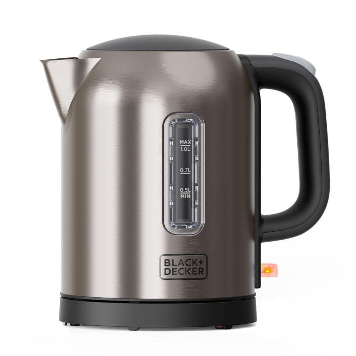 BLACK+DECKER Vedenkeitin 1L 2200W Harjattu ryhmässä KOTI, TALOUS JA PUUTARHA / Kodinkoneet / Vesi ja mehu / Vedenkeitin @ TP E-commerce Nordic AB (D23264)