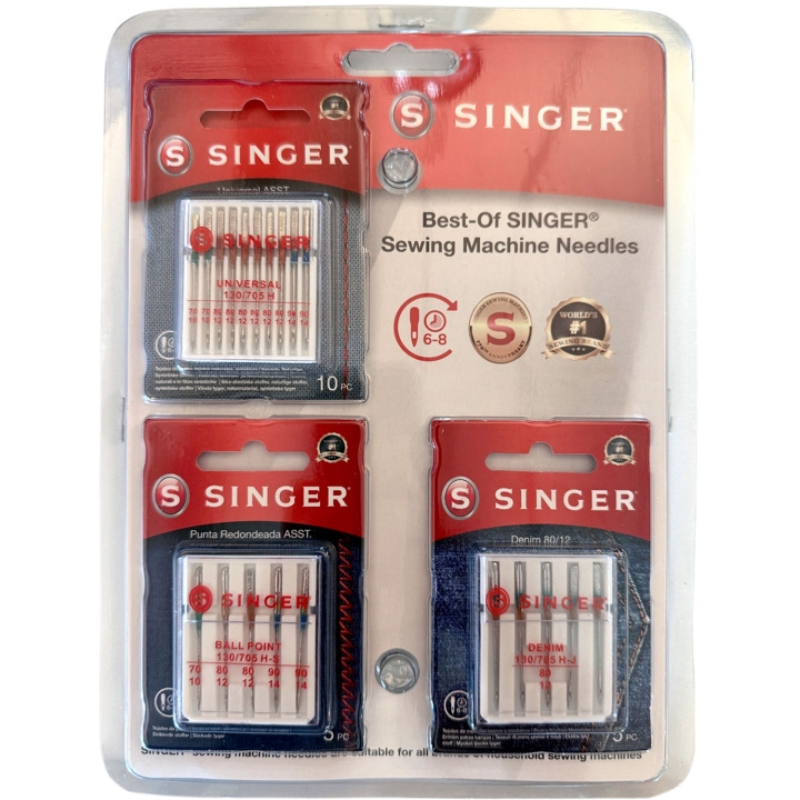 Singer Symaskinsnålar Paket ryhmässä KOTI, TALOUS JA PUUTARHA / Kodinkoneet / Ompelukoneet & Tarvikkeet / Ompelukoneen tarvikkeet @ TP E-commerce Nordic AB (D23303)