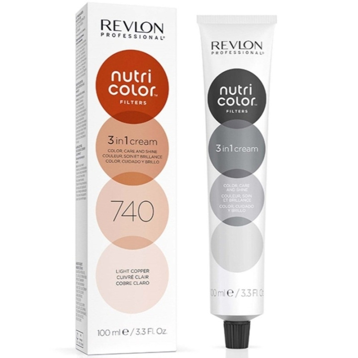 Revlon Nutri Color 740 Light Copper 100ml ryhmässä KAUNEUS JA TERVEYS / Hiukset &Stailaus / Hiustenhoito / Hiusväri / Hiusväri & Väripommi @ TP E-commerce Nordic AB (D23332)