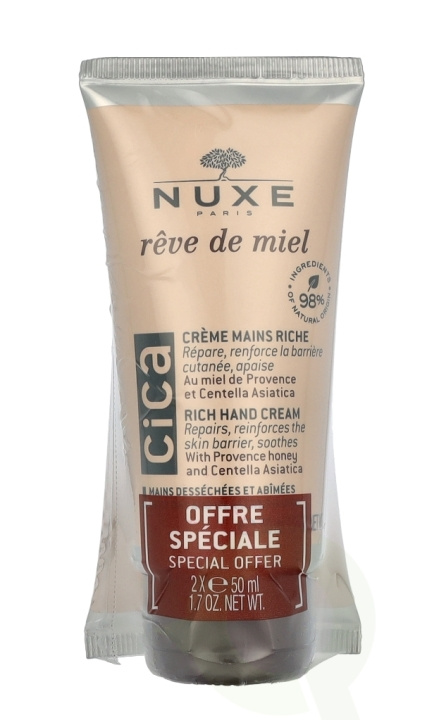 Nuxe Reve De Miel Hand Cream Duo Set 100 ml 2x50ml ryhmässä KAUNEUS JA TERVEYS / Manikyyri/Pedikyyri / Käsirasva @ TP E-commerce Nordic AB (D23370)