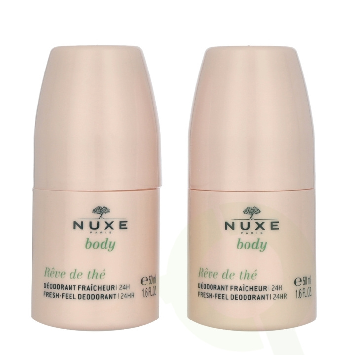Nuxe Reve De The Duo Set 100 ml Fresh Feel Deodorant 24H Roll-On 2 x 50 ml ryhmässä KAUNEUS JA TERVEYS / Tuoksut & Parfyymit / Deodorantit / Naisten deodorantit @ TP E-commerce Nordic AB (D23411)
