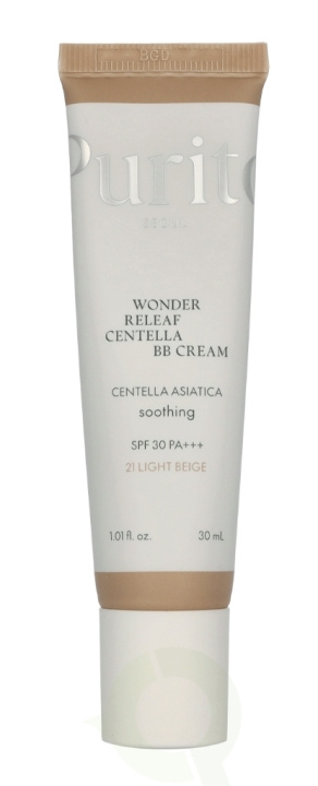 Purito Seoul Wonder Releaf Centella BB Cream SPF30 PA+++ 30 ml #21 Light Beige ryhmässä KAUNEUS JA TERVEYS / Ihonhoito / Kasvot / Päivävoide @ TP E-commerce Nordic AB (D23472)