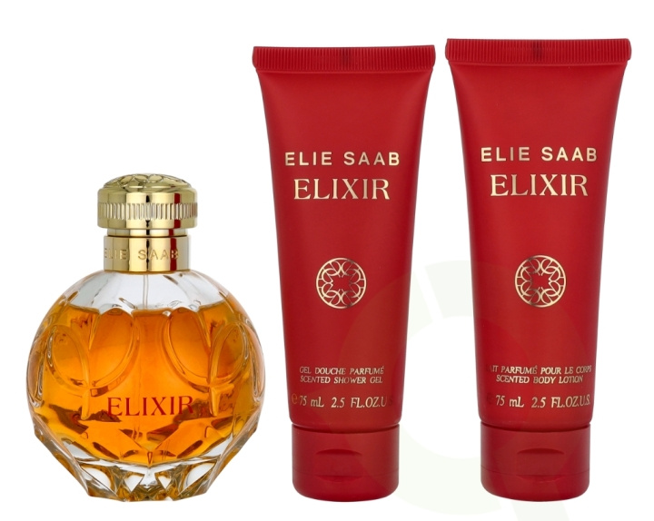 Elie Saab Elixir Giftset 250 ml Edp Spray 100 ml/ Body Lotion 75 ml/ Shower Gel 75 ml ryhmässä KAUNEUS JA TERVEYS / Lahjapakkaukset / Naisten lahjapakkaukset @ TP E-commerce Nordic AB (D23565)