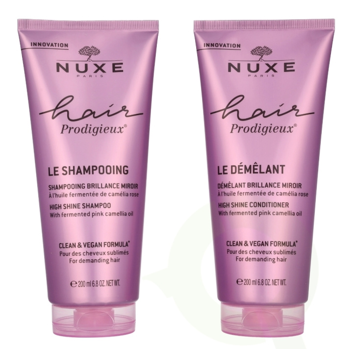 Nuxe Hair Prodigieux Set 400 ml High Shine Shampoo 200ml / High Shine Conditioner 200ml ryhmässä KAUNEUS JA TERVEYS / Hiukset &Stailaus / Hiustenhoito @ TP E-commerce Nordic AB (D23579)
