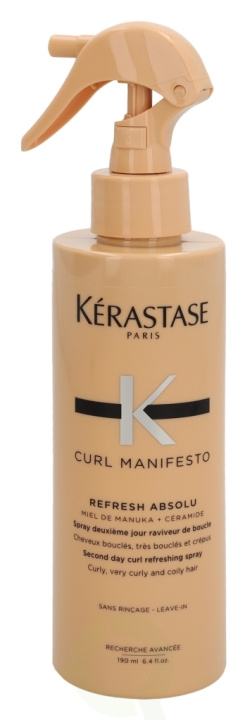 Kerastase Curl Manifesto Refresh Absolu Refreshing Spray 190 ml ryhmässä KAUNEUS JA TERVEYS / Hiukset &Stailaus / Hiustenhoito / Hoitoainesuihke/Leave-in @ TP E-commerce Nordic AB (D23683)