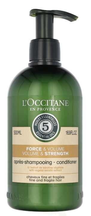 L\'Occitane Volume & Strength Conditioner 500 ml ryhmässä KAUNEUS JA TERVEYS / Hiukset &Stailaus / Hiustenhoito / Hoitoaine @ TP E-commerce Nordic AB (D23697)