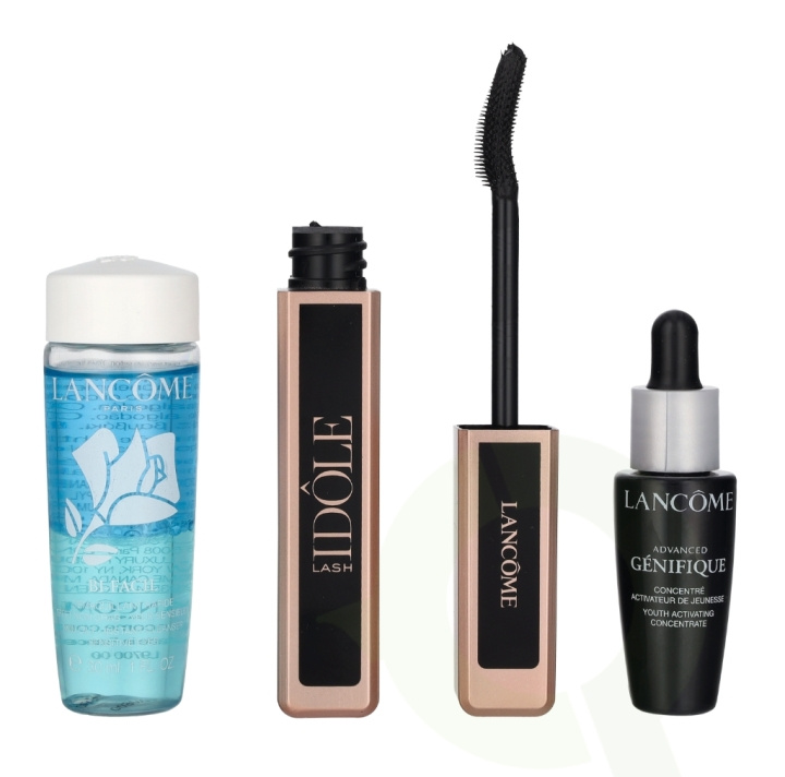 Lancome Lash Idole Mascara Set 48 ml Idole Lash 8gr/Genifique Serum 10ml/Bi-Facil 30ml ryhmässä KAUNEUS JA TERVEYS / Meikit / Silmät ja kulmat / Ripsiväri @ TP E-commerce Nordic AB (D23699)