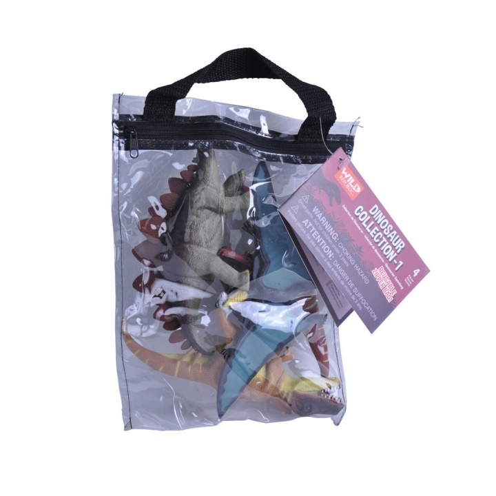 Wild Republic Zipper Polybags Dino ryhmässä LELUT, TUOTTEET LAPSILLE JA VAUVOILLE / Leikkikalut, Askartelu &Pelit / Figuurit, miniatyyrit ja tarvikkeet @ TP E-commerce Nordic AB (D23735)