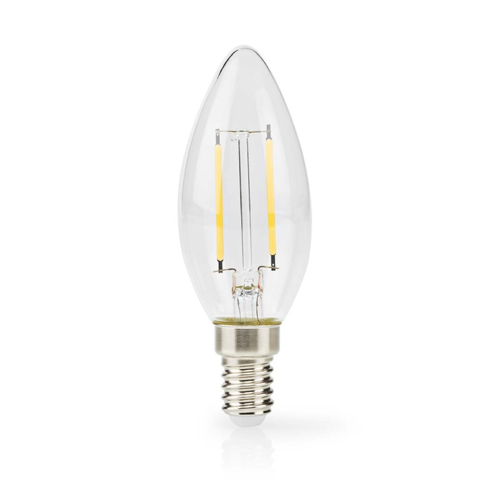 Nedis LED-lamppu E14 | Kynttilä | 2.2 W | 470 lm | 2700 K | Lämmin Valkoinen | Retrotyylinen | 1 kpl | Kirkas ryhmässä KODINELEKTRONIIKKA / Valaistus / LED-lamput @ TP E-commerce Nordic AB (D23772)