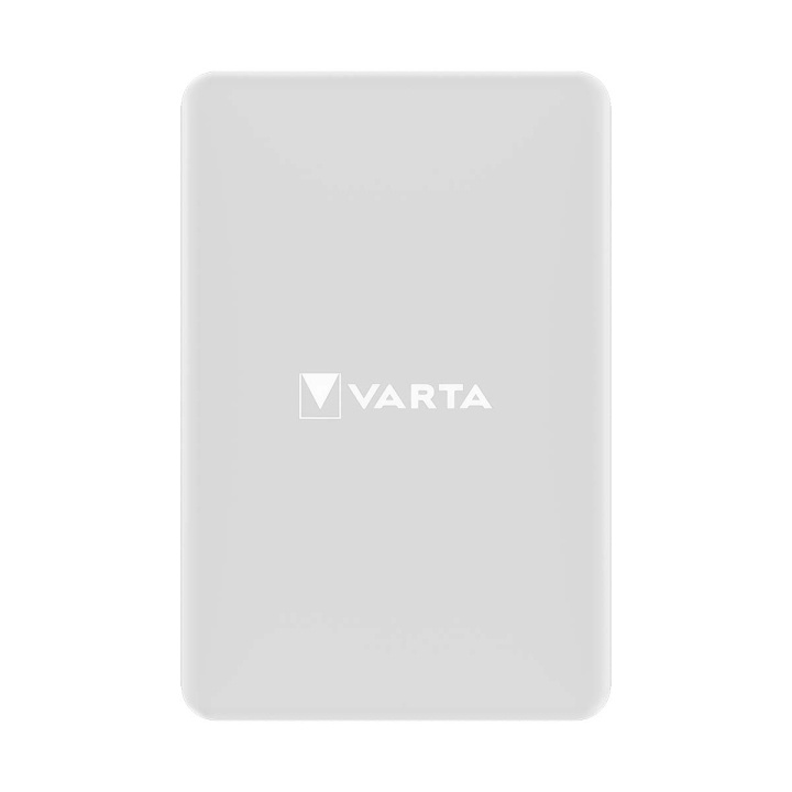 Varta Mag Pro Wireless Power Bank 5.000mAh - Valkoinen painos ryhmässä ÄLYPUHELIMET JA TABLETIT / Laturit & Kaapelit / Powerbanks @ TP E-commerce Nordic AB (D23779)