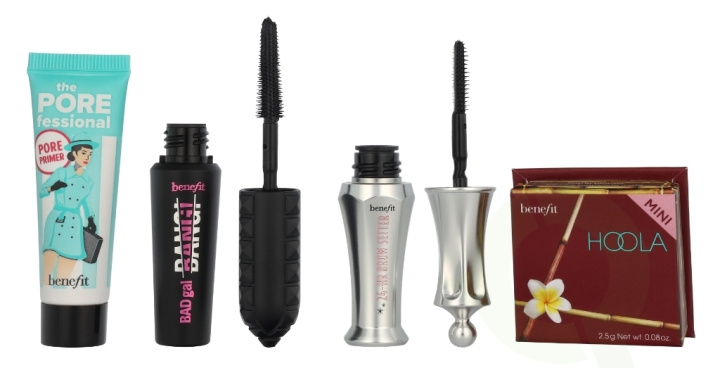 Benefit A-List Set 20.5 ml 24-Hr Brow Setter 3,5 ml/Hoola Bronzer 2,5 g/BADGal Bang! Mascara 4g/The Porefessional Primer 7,5 ml/Deep Retreat Clay Mask 3ml ryhmässä KAUNEUS JA TERVEYS / Lahjapakkaukset / Naisten lahjapakkaukset @ TP E-commerce Nordic AB (D23843)