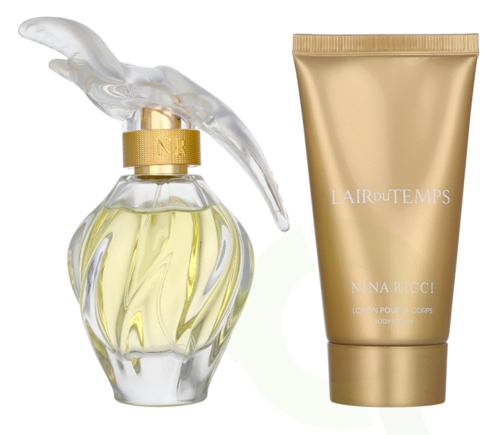 Nina Ricci L\'Air Du Temps Giftset 125 ml Edt Spray 50ml/Body Lotion 75ml ryhmässä KAUNEUS JA TERVEYS / Tuoksut & Parfyymit / Parfyymit / Naisten Tuoksut @ TP E-commerce Nordic AB (D24064)