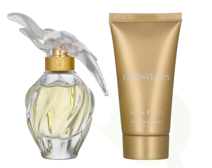 Nina Ricci L\'Air Du Temps Giftset 125 ml Edt Spray 50ml/Body Lotion 75ml ryhmässä KAUNEUS JA TERVEYS / Tuoksut & Parfyymit / Parfyymit / Naisten Tuoksut @ TP E-commerce Nordic AB (D24065)