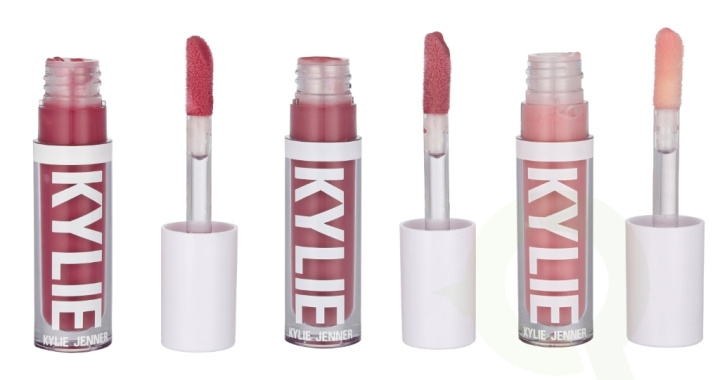 Kylie Cosmetics Lip Gloss Set 9.66 ml Pink Trouble 3.22 ml /Rose Temptation 3.22 ml / Berry Kiss 3.22 ml ryhmässä KAUNEUS JA TERVEYS / Meikit / Huulet / Huulikiilto / Plumper @ TP E-commerce Nordic AB (D24081)