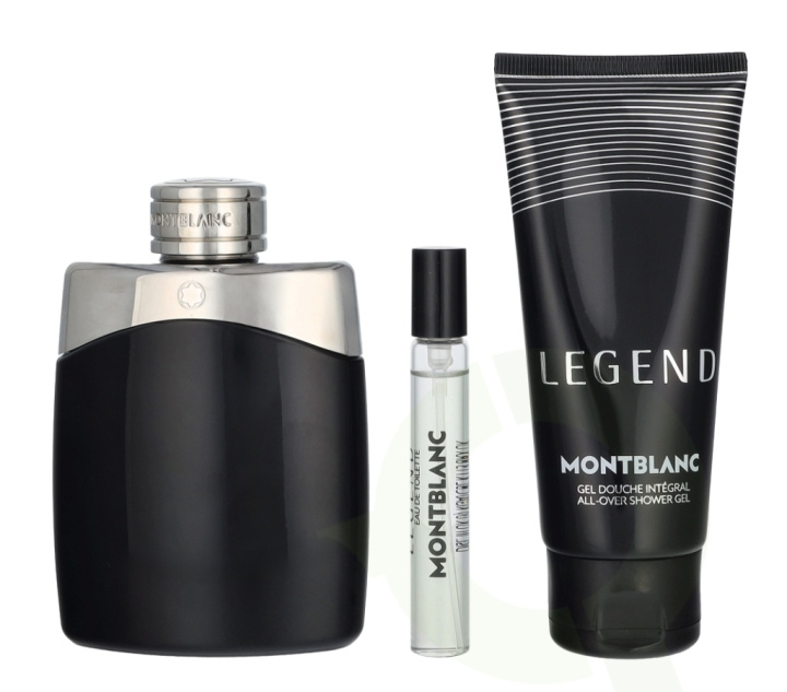 Mont Blanc Legend Giftset 207.5 ml Edt Spray 100ml/Edt Spray 7,5ml/Shower Gel 100ml ryhmässä KAUNEUS JA TERVEYS / Tuoksut & Parfyymit / Parfyymit @ TP E-commerce Nordic AB (D24113)