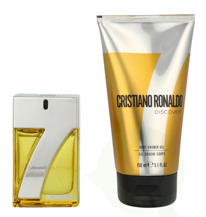 Cristiano Ronaldo CR7 Discover Giftset 180 ml Edt Spray 30ml/Shower Gel 150ml ryhmässä KAUNEUS JA TERVEYS / Tuoksut & Parfyymit / Parfyymit / Miesten Tuoksut @ TP E-commerce Nordic AB (D24148)