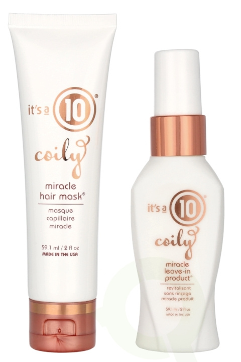 It\'s a 10 Coily Moisture Duo Set 118.2 ml Leave-in 59,1ml/Mask 59,1ml ryhmässä KAUNEUS JA TERVEYS / Hiukset &Stailaus / Hiustenhoito @ TP E-commerce Nordic AB (D24150)