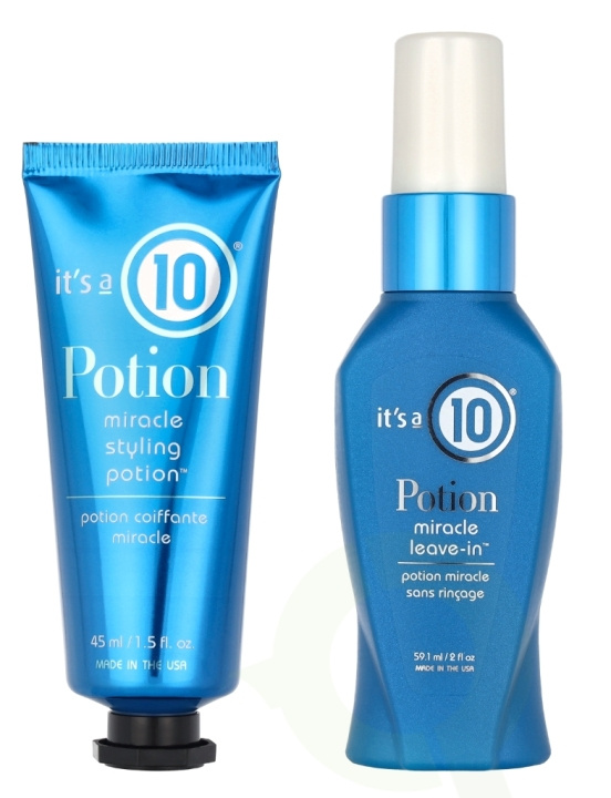 It\'s a 10 Potion Deep Moisture & Shine Duo Set 104.1 ml Leave-in 59,1ml/Styling Potion 45ml ryhmässä KAUNEUS JA TERVEYS / Hiukset &Stailaus / Hiustenhoito @ TP E-commerce Nordic AB (D24151)