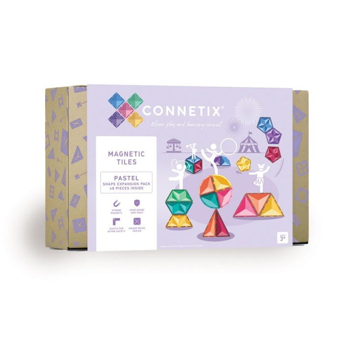 Connetix Pastellin muotojen laajennuspakkaus 48 kpl (CT-P-00048-SE) ryhmässä LELUT, TUOTTEET LAPSILLE JA VAUVOILLE / Leikkikalut, Askartelu &Pelit / Lelusarja @ TP E-commerce Nordic AB (D24200)