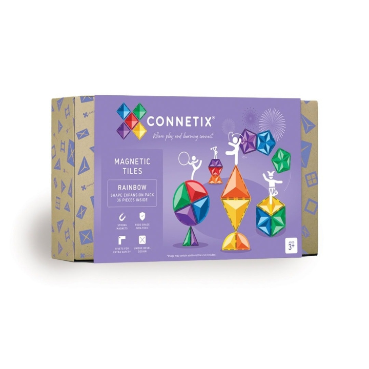 Connetix Sateenkaaren muotojen laajennuspakkaus 36 palaa (CT-R-00036-SE) ryhmässä LELUT, TUOTTEET LAPSILLE JA VAUVOILLE / Leikkikalut, Askartelu &Pelit / Lelusarja @ TP E-commerce Nordic AB (D24221)