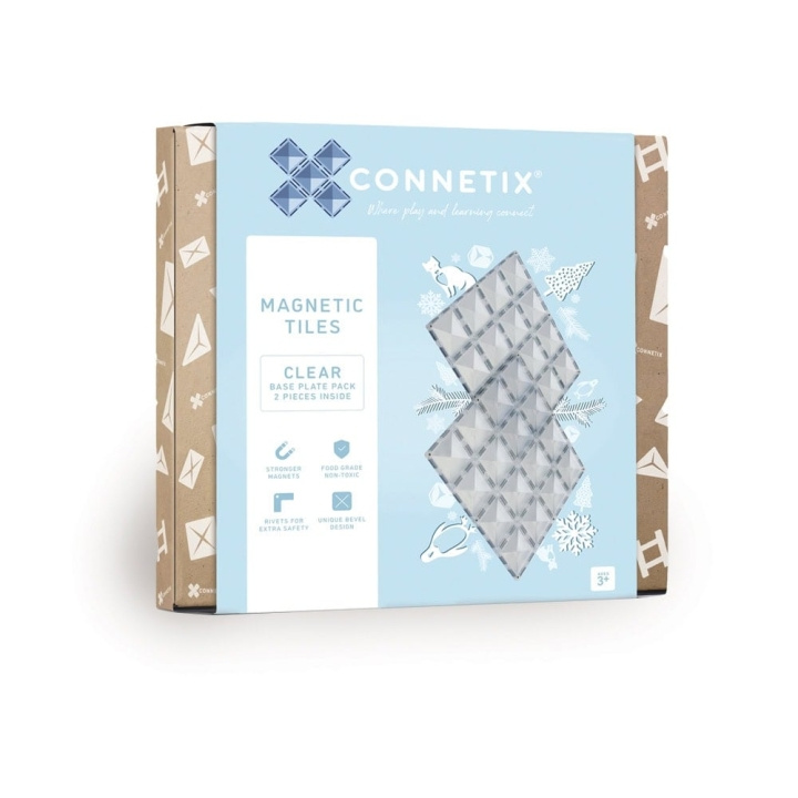 Connetix Pohjalevy - kirkas - 2 kpl (CT-C-00002-BP) ryhmässä LELUT, TUOTTEET LAPSILLE JA VAUVOILLE / Leikkikalut, Askartelu &Pelit / Lelusarja @ TP E-commerce Nordic AB (D24232)