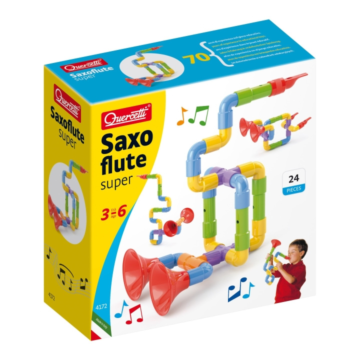 Quercetti Super Saxoflute - (QU-4172) ryhmässä LELUT, TUOTTEET LAPSILLE JA VAUVOILLE / Musiikki, Laulu & Kuva / Soittimet @ TP E-commerce Nordic AB (D24239)