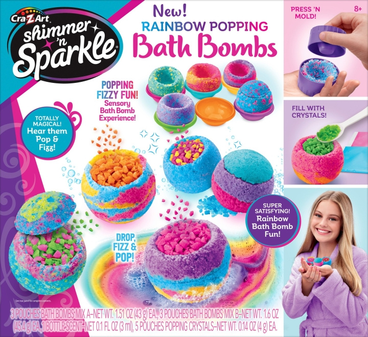 Shimmer n Sparkle SATEENKAARI POPPING KYLPYPOMMIT (17345) ryhmässä LELUT, TUOTTEET LAPSILLE JA VAUVOILLE / Vauvatuotteet / Kylpy @ TP E-commerce Nordic AB (D24240)