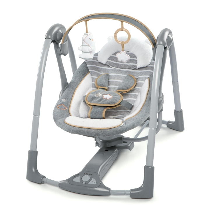 Ingenuity Boutique Collection - Swing \'n Go Portable Swing - Bella Teddy (11023) ryhmässä LELUT, TUOTTEET LAPSILLE JA VAUVOILLE / Lastenhuone / Lasten sängyt @ TP E-commerce Nordic AB (D24272)