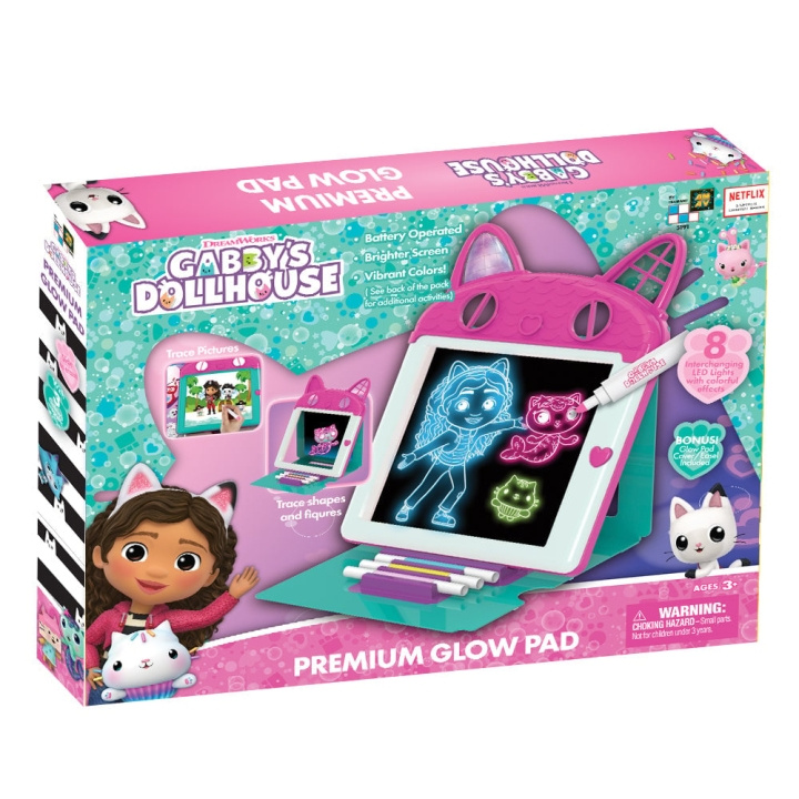 Big Glow Gabby\'s Dollhouse Premium Glow Pad - (107100) ryhmässä LELUT, TUOTTEET LAPSILLE JA VAUVOILLE / Leikkikalut, Askartelu &Pelit / Piirrä ja laske @ TP E-commerce Nordic AB (D24281)