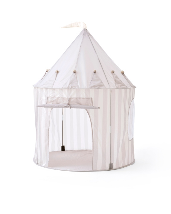 Kids Concept Star - Play Tent with Stripes, Grey - (1000926) ryhmässä LELUT, TUOTTEET LAPSILLE JA VAUVOILLE / Ulkoleut / Leikkiteltat @ TP E-commerce Nordic AB (D24283)