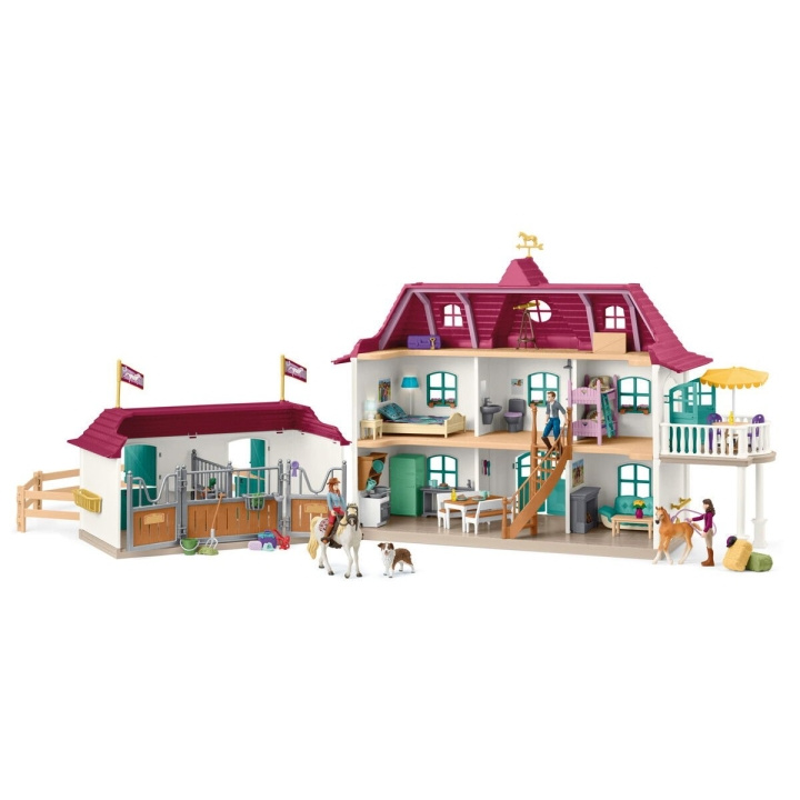 Schleich Lakeside Country House ja talli - (42706) ryhmässä LELUT, TUOTTEET LAPSILLE JA VAUVOILLE / Leikkikalut, Askartelu &Pelit / Lelusarja @ TP E-commerce Nordic AB (D24370)