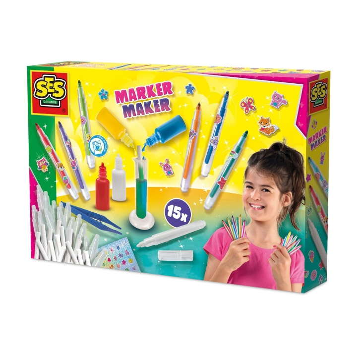 SES Creative Marker Maker 15 väriä - (S14722) ryhmässä LELUT, TUOTTEET LAPSILLE JA VAUVOILLE / Leikkikalut, Askartelu &Pelit / Käsityöt @ TP E-commerce Nordic AB (D24403)