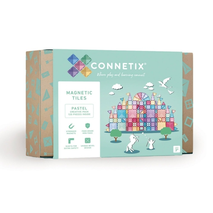 Connetix Pastel Creative Pack 120 Pieces (CT-P-00120-CR) ryhmässä LELUT, TUOTTEET LAPSILLE JA VAUVOILLE / Leikkikalut, Askartelu &Pelit / Lelusarja @ TP E-commerce Nordic AB (D24528)
