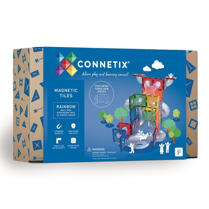 Connetix Ball Run -laajennuspaketti - Sateenkaari (CT-R-00066-BR) ryhmässä LELUT, TUOTTEET LAPSILLE JA VAUVOILLE / Leikkikalut, Askartelu &Pelit / Lelusarja @ TP E-commerce Nordic AB (D24530)