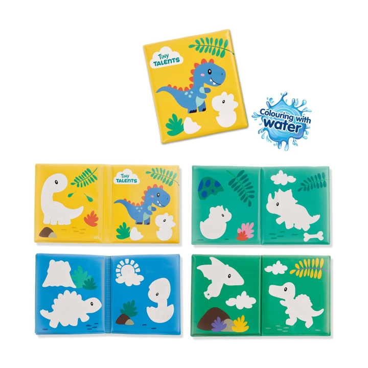 SES Creative Kylpyaika Väritys veden kanssa Dino-kylpykirja - (S13215) ryhmässä LELUT, TUOTTEET LAPSILLE JA VAUVOILLE / Vauvatuotteet / Kylpy @ TP E-commerce Nordic AB (D24547)