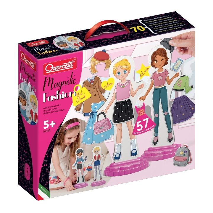 Quercetti Magnetic Fashion Best Friends - (QU-2935) ryhmässä LELUT, TUOTTEET LAPSILLE JA VAUVOILLE / Leikkikalut, Askartelu &Pelit / Käsityöt @ TP E-commerce Nordic AB (D24559)