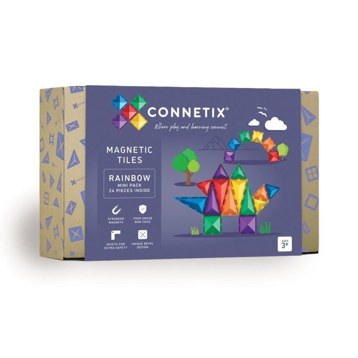 Connetix Sateenkaaren minipakkaus 24 kpl - (CT-R-00024-MI) ryhmässä LELUT, TUOTTEET LAPSILLE JA VAUVOILLE / Leikkikalut, Askartelu &Pelit / Lelusarja @ TP E-commerce Nordic AB (D24576)