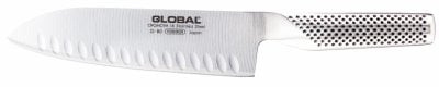 GLOBAL Santoku-veitsi Granton-terä - 18 cm ryhmässä KOTI, TALOUS JA PUUTARHA / Keittiövälineet / Keittiöveitset ja veitsenteroittimet @ TP E-commerce Nordic AB (D24590)
