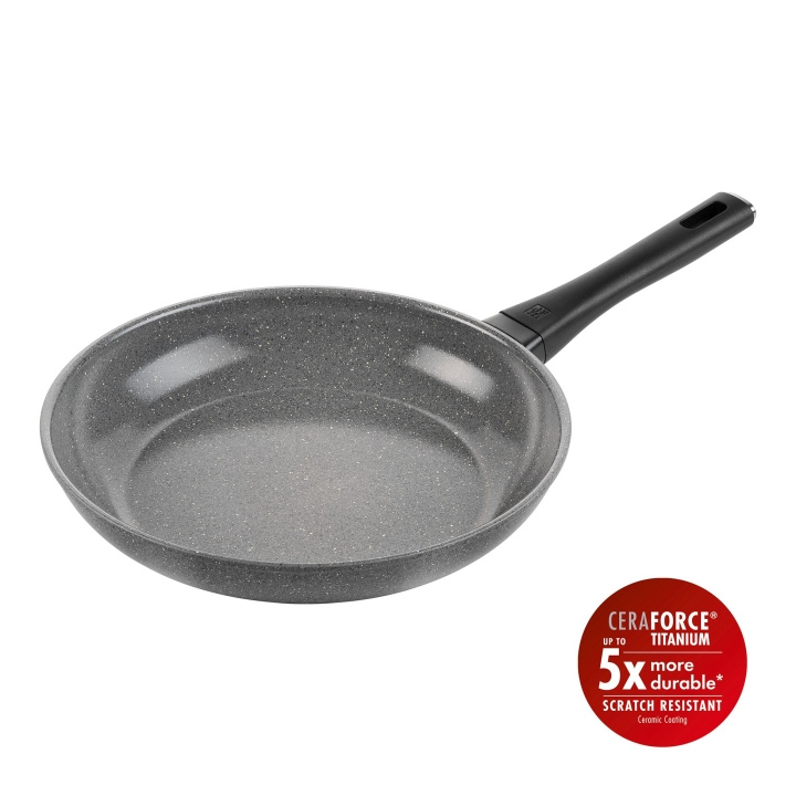 Zwilling Terreno Plus Keraaminen paistinpannu - Harmaa - 28 cm ryhmässä KOTI, TALOUS JA PUUTARHA / Keittiövälineet / Paistinpannut @ TP E-commerce Nordic AB (D24621)