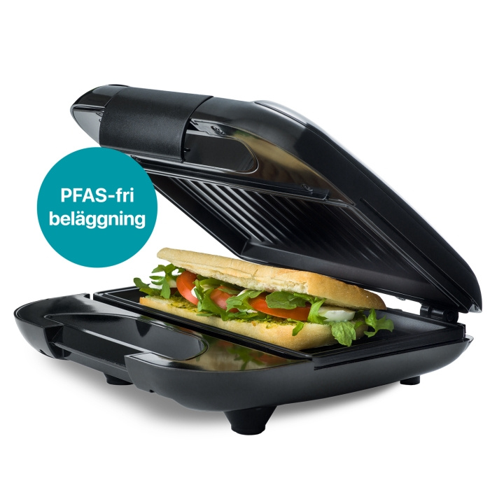 Champion Smörgåsgrill Multi Health 22x12cm 750W SG400 Svart ryhmässä KOTI, TALOUS JA PUUTARHA / Kodinkoneet / Leivänpaahtimet & Leipägrillit / Pöytägrillit ja Raclette @ TP E-commerce Nordic AB (D24732)