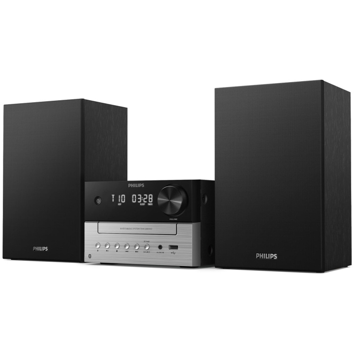 Philips Musik-anläggning Radio CD USB Bluetooth TAM3205MKII/12 Svart/Silver ryhmässä KODINELEKTRONIIKKA / Ääni & Kuva / Kotiteatteri, HiFi ja kannettavat / Compact Stereo & Levysoitin @ TP E-commerce Nordic AB (D24740)