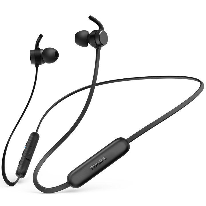 Philips Hörlurar In-Ear Nack-band IPX5 Svart ryhmässä KODINELEKTRONIIKKA / Ääni & Kuva / Kuulokkeet & Tarvikkeet / Kuulokkeet @ TP E-commerce Nordic AB (D24748)