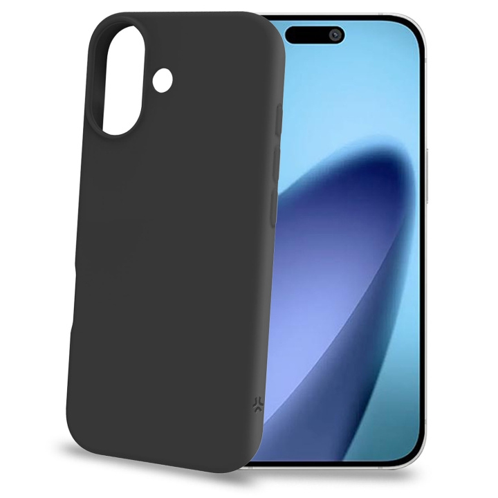 Celly Cromo Soft rubber case iPhone 17 Svart ryhmässä ÄLYPUHELIMET JA TABLETIT / Puhelimen suojakotelo / Apple / iPhone 17 @ TP E-commerce Nordic AB (D24761)