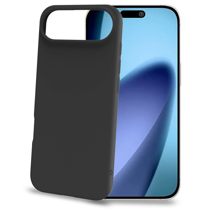 Celly Cromo Soft rubber case iPhone Air Svart ryhmässä ÄLYPUHELIMET JA TABLETIT / Puhelimen suojakotelo / Apple / iPhone Air @ TP E-commerce Nordic AB (D24765)